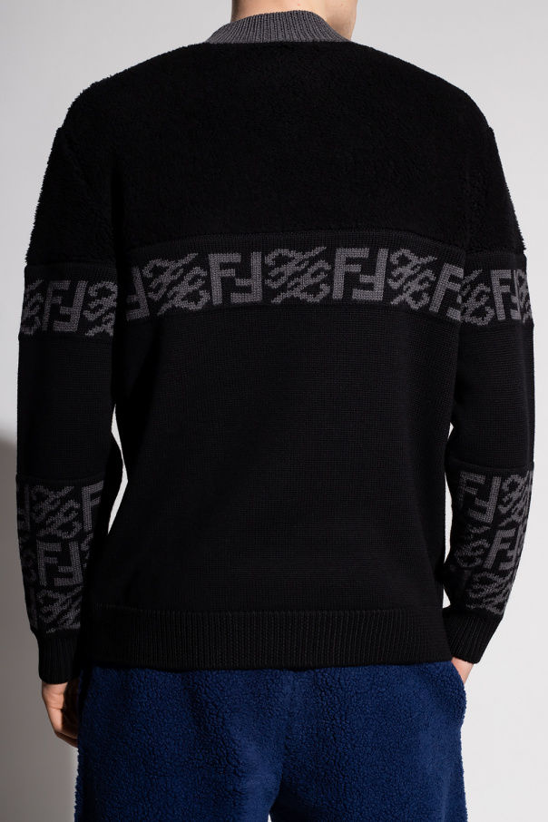 【関税&送料込】Fendi Sweaters Fendi - Wool crew-neck sweater brown - The Corner